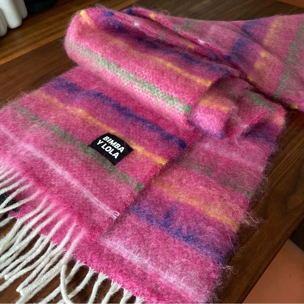 *NWOT* $248 Bimba Y Lola Boiled Wool/Mohair Oversized Scarf